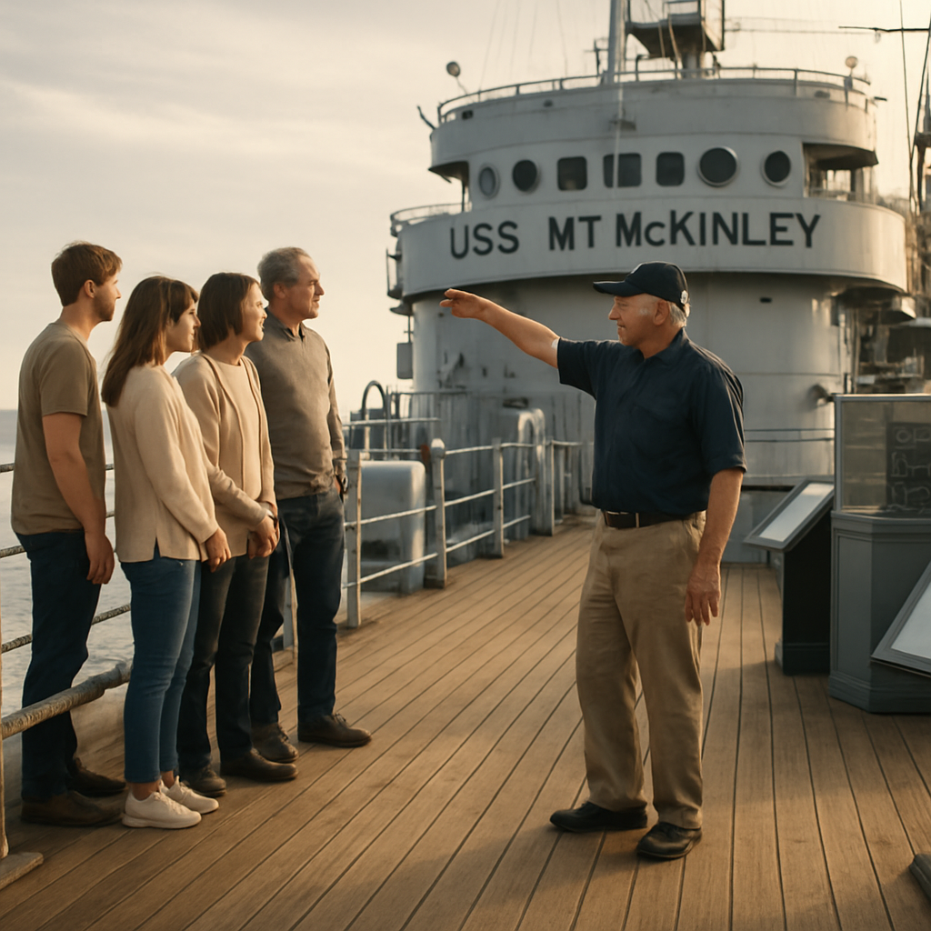 Nachkriegsdienst, Museumsausstellungen und Erbe am USS Mt McKinley ad4930d3 e5fe 405a b35b f09fb4e7b089