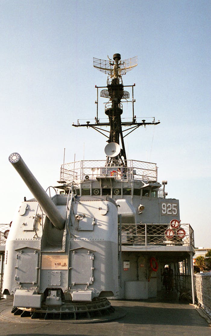 Home Explore USS Joseph Strauss battleship, a naval museum piece in Tainan, Taiwan.